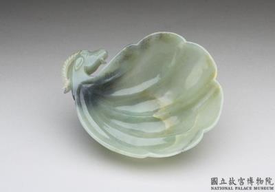 图片[2]-Jade half gourd cup with ram’s head, Muslim border regions-China Archive